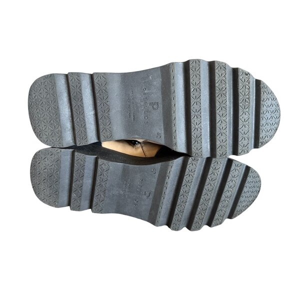 Pitillos Womens Two-Tone Black & Beige Leather Ankle Boots Size 40 Made in Spain - Picture 5 of 8